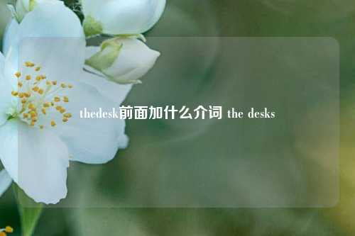 thedesk前面加什么介词 the desks